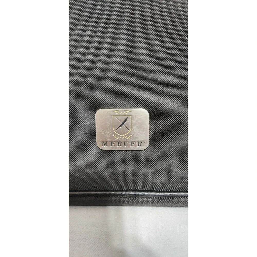 Mercer Culinary Knife Black Nylon Chef Cutlery Case Shoulder Strap 3 compartment
